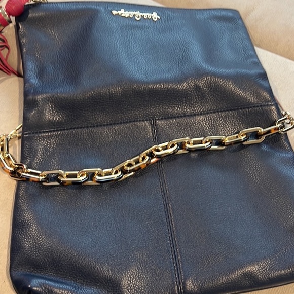 Lilly Pulitzer leather vintage looking pocketbook with Lucite handle EUC - Picture 6 of 7